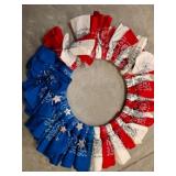 Patriotic Wreath With Bandana Design