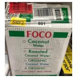 Foco Organic Coconut Water, Box of Cartons