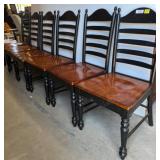 Ladder-Back Wood Dining Chairs