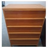 Mid-Century Wooden Five-Drawer Chest