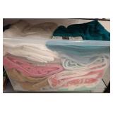 Towels in Storage Bin
