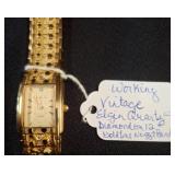 Elgin Quartz Gold-Tone Watch with Nugget Band