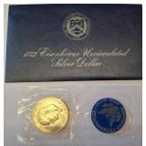 1972 Eisenhower Uncirculated Silver Dollar