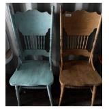 Wooden Spindle-Back Chairs