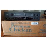 GE VCR Player and Assorted Household Items
