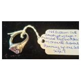 925 Silver Ring with Amethyst and Diamonds