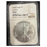 2024(P) Eagle Silver Dollar MS69 NGC Slabbed