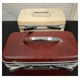 Two Hard-Sided Vintage Cosmetic Cases