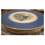Century Plates with 22-Karat Gold Accents