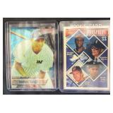 Derek Jeter Rookie Cards in Protective Sleeves
