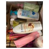 Bottles of Lotions and Skincare Products