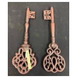 Cast Iron Decorative Skeleton Keys