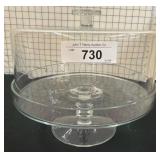 Glass Cake Stand with Dome Cover