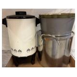 Metal Cookware and Electric Coffee Percolator