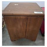 Wooden Antique Potty Chair with Hinged Lid