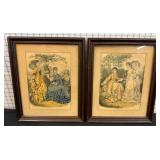 Framed Fashion Prints by Gilquin Fils