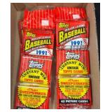 1991 Topps Baseball Picture Card Packs