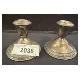 Sterling Silver Candlestick Holders