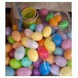 Plastic Easter Eggs and Cups