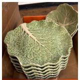 Bordallo Pinheiro Cabbage Leaf Plates