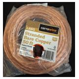 50 Ft 4 AWG Stranded Bare Copper Wire
