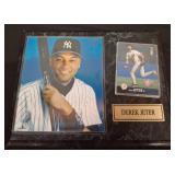 Derek Jeter Plaque with Photo and Rookie Card
