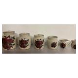 6 Piece Apple Canister Set