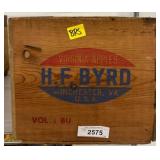 Wood Apple Crate by H.F. Byrd, Winchester, VA