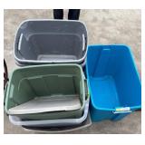 Plastic Storage Totes and Lids