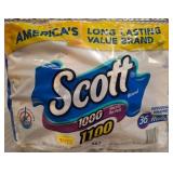 Scott Toilet Paper, 36 Rolls, 1100 Sheets Each