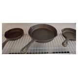 Cast Iron Frying Pans with MSS Mark