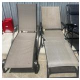 Metal-Framed Outdoor Lounge Chairs