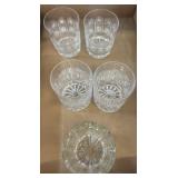 Etched Crystal Drinking Glasses