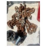 6-Ton Hydraulic Jack and Metal Chains
