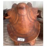 Tooled Leather Saddle with Wooden Stirrups