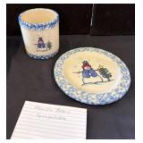 Snowman-Themed Pottery by Rowe Pottery Works