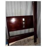 Queen-Sized Bed Frame and Mattress Set