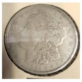 1921 Morgan Silver Dollar in Paper Holder