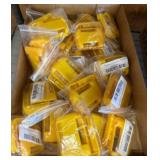 Yellow Battery Storage Bases in Packaging