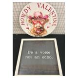 Decorative Wall Art: Text and Valentine