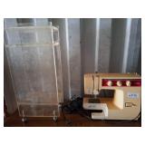 Brother Sewing Machine and Acrylic Display Case
