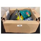 Box Lot of Safety Equipment and Brahma Boots