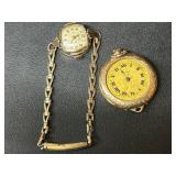 Two Gold-Filled Watches: Waltham and Benrus