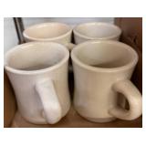 White Ceramic Mugs, Made in China