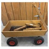 Hand Crafted Wooden Wagon 36x20,