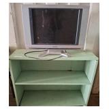 Sylvania 20-Inch LCD TV with Green Wooden Stand
