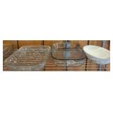 Glass Bakeware and Ceramic Bowl Set