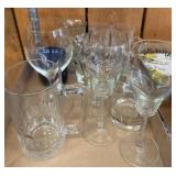 Glassware Including Wine Glasses
