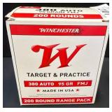 Winchester 380 Auto 95 Grain FMJ Ammunition