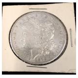 1879 Morgan Silver Dollar in Cardboard Holder